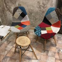 2 sedie patchwork di design