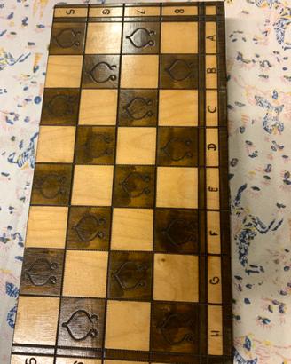 Scacchi in legno modello "Senator" Wegiel 40x40 cm