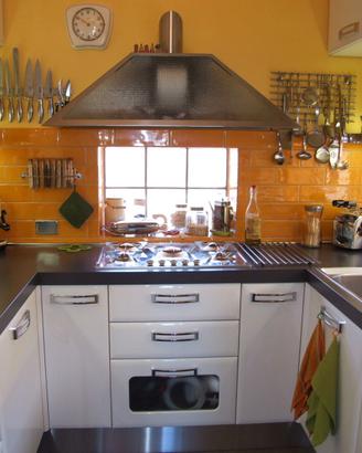 Cucina componibile bianco lucido
