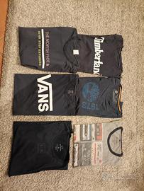 Stock di magliette usate di marca