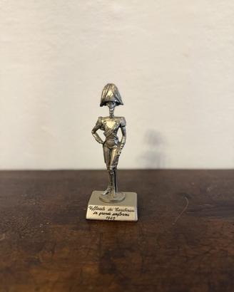 Ufficiale Carabinieri 1940 statuina argentata