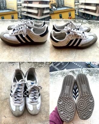 Scarpe Adidas modello Samba – bianco/nero 39