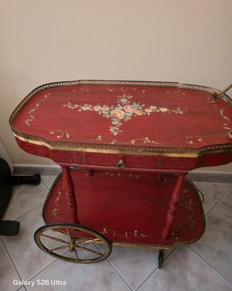 carrello da the stile veneziano 