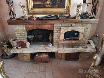 Camino e forno in muratura
