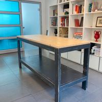 Tavolo bancone da lavoro in legno