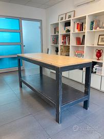 Tavolo bancone da lavoro in legno