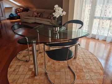 tavolo reflex policleto Goccia in cristallo 15 mm