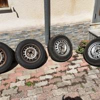 Gomme chiodate e cerchi fiat 13 neve e fango