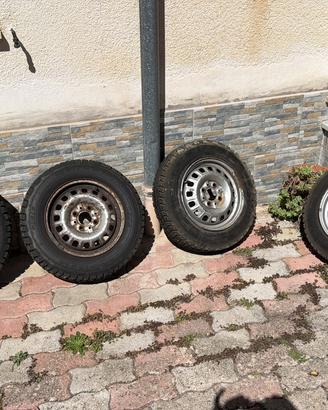 Gomme chiodate e cerchi fiat 13 neve e fango