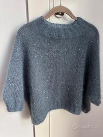 Elegante maglia in mohair fatta a mano