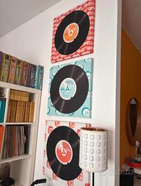 Tele stampate con grafica vinile stile anni 70