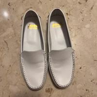 Mocassini pelle bianca