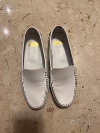Mocassini pelle bianca