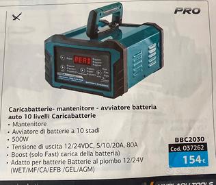 CARICABATTERIE- MANTENITORE-AVVIATORE A BATTERIA