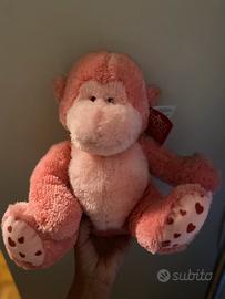 Scimmia Peluche  vintage a tema San Valentino