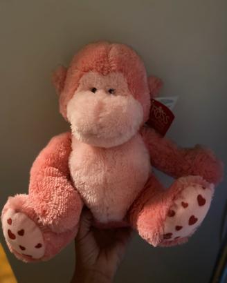 Scimmia Peluche  vintage a tema San Valentino
