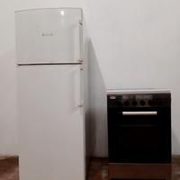 frigorifero e cucina a gas