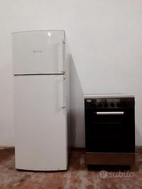 frigorifero e cucina a gas