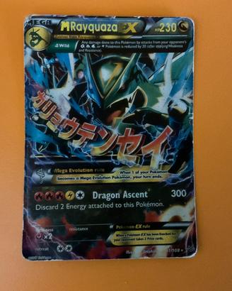 Carta Pokemon Mega Rayquaza EX Full Art 51/108 ENG