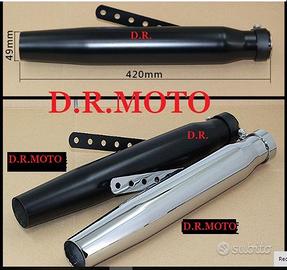 Scarico Terminale 410 MM Marmitta Tapered Muffler