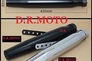 Scarico Terminale 410 MM Marmitta Tapered Muffler