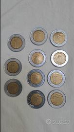 500 lire monete  anni 80