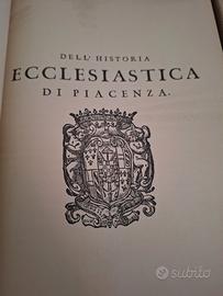 libro dell'historia  ecclesiastica di piacenza
