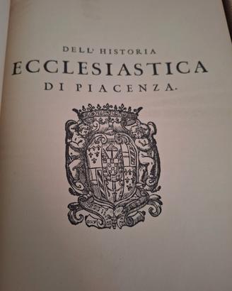 libro dell'historia  ecclesiastica di piacenza