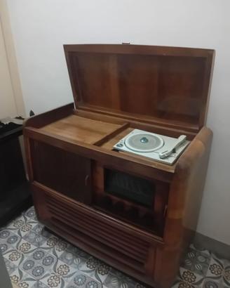 Radio bar legno vintage