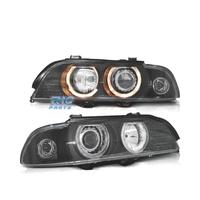 FARI BMW E39 95-00 XENON ANGEL EYES FONDO NERO