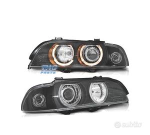 FARI BMW E39 95-00 XENON ANGEL EYES FONDO NERO