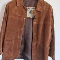 Giacca in vera pelle scamosciata taglia 48