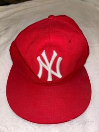 cappello ney york rosso