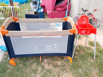 lettino da campeggio + seggiolone