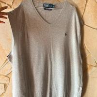 Polo Ralph Lauren – Gilet in maglia grigio chiaro