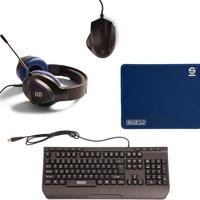 Kit Gaming Tastiera Gaming Mouse Gaming Sparco