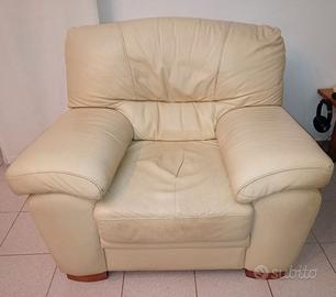 POLTRONA PELLE FIORE 