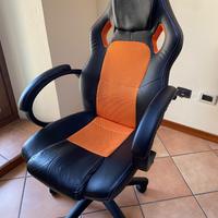 Sedia da scrivania reclinabile a rotelle