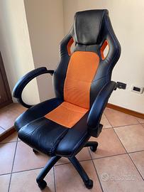 Sedia da scrivania reclinabile a rotelle