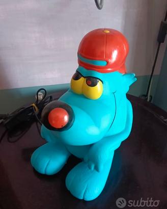 Lampada lume lupo Alberto 80 vintage personaggio