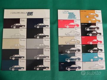 TABELLE COLORI FIAT 125 - FIAT 850 SPORT COUPE' SP