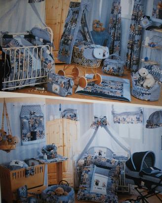 armadio e lettino per bambino e materasso