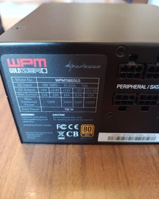 Alimentatore Sharkoon wpm 750w