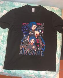 t-shirt grafica donna- Arcane, Jinx e Powder ( L)