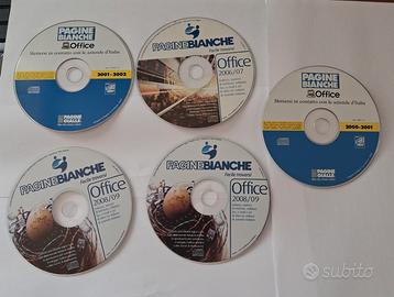 lotto 5 cd pagine vianche office da collezione 