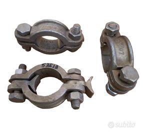 n° 4 fascette in metallo stringi tubo D.3/4