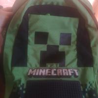 zaino Minecraft + astuccio 3 zip + astuccio piccol