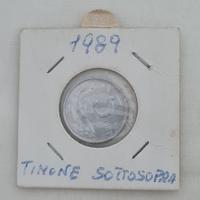 Moneta 5 Lire 1989 Timone Rovesciato FDC