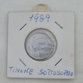 Moneta 5 Lire 1989 Timone Rovesciato FDC
