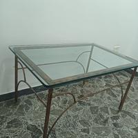 Tavolo d' arredo vintage in cristallo